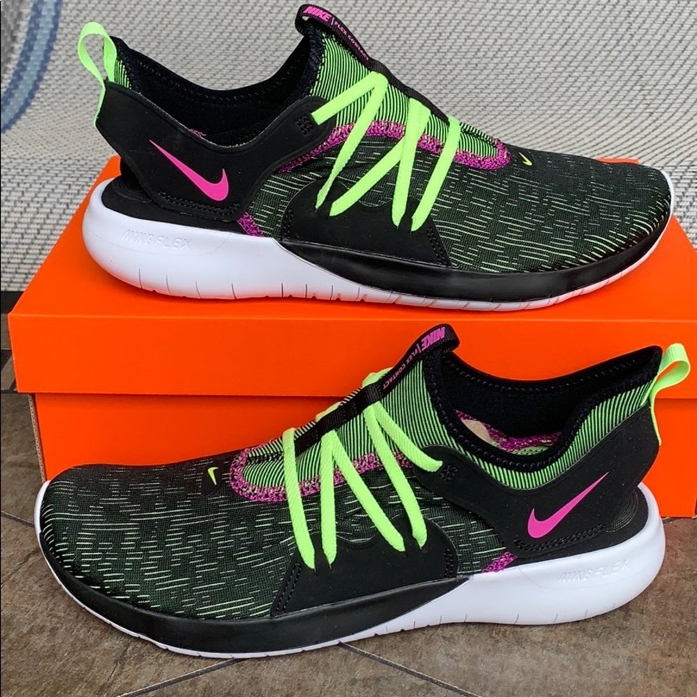 NIKE FLEX CONTACT 3 black/volt glow-hyper violet M - Picture 14 of 16